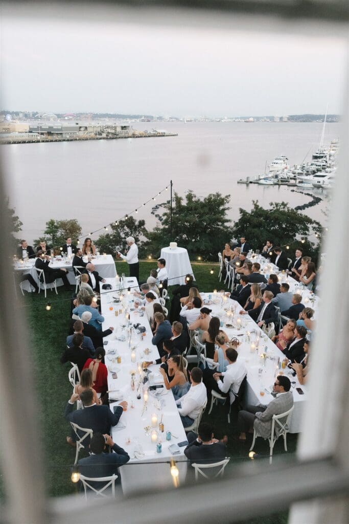 Seattle summer wedding reception at The Admiral's House