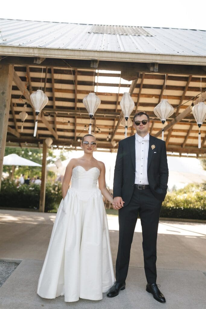 Santucci Farm bride and groom portraits for a summer wedding