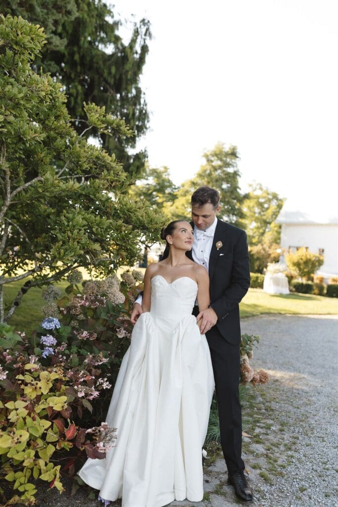Santucci Farm bride and groom portraits for a summer wedding
