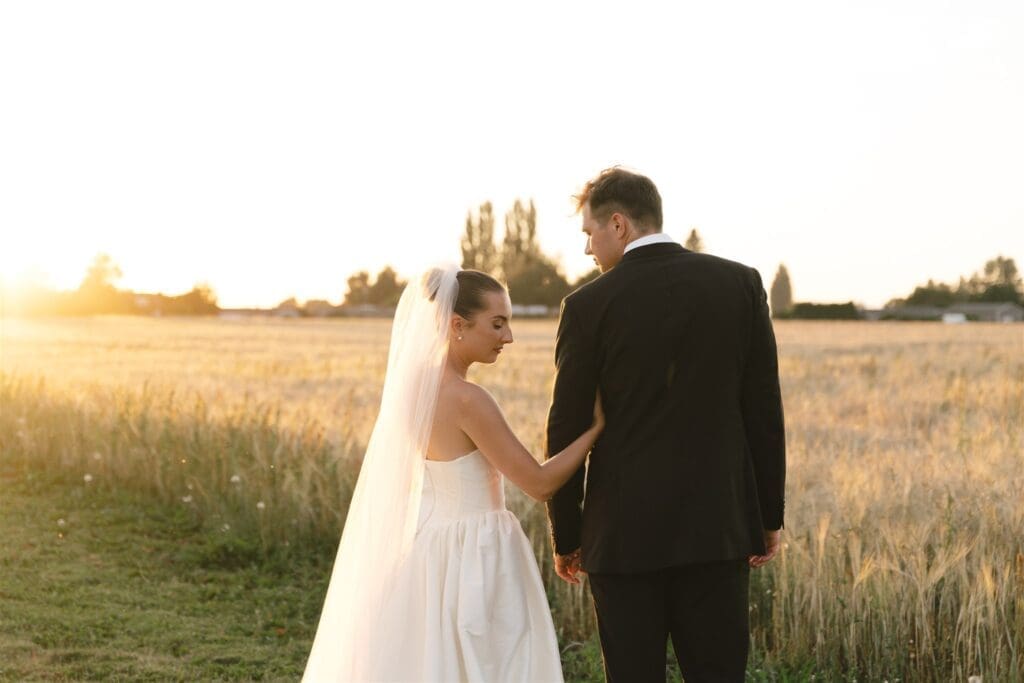 Santucci Farm bride and groom portraits for a summer wedding