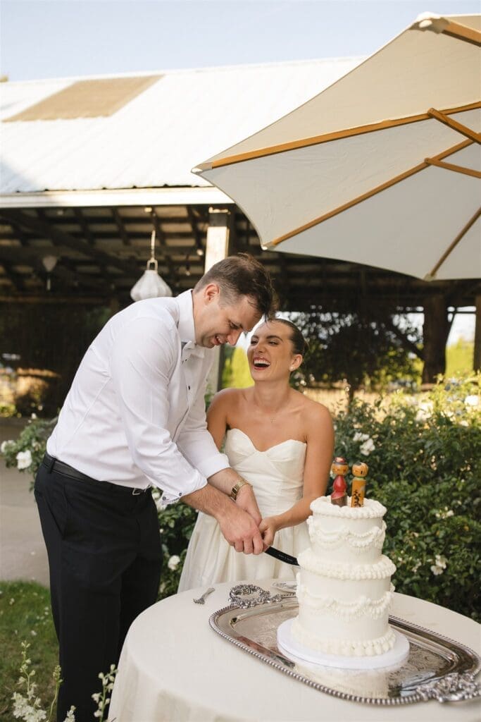 A summer Santucci Farm wedding reception