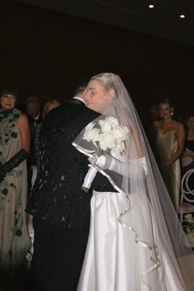 Luxury Fairmont Olympic Hotel wedding in winter