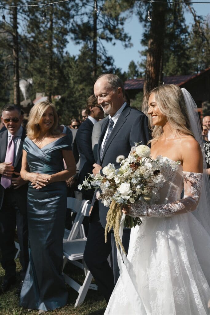 Sleeping Lady Resort wedding ceremony in Leavenworth