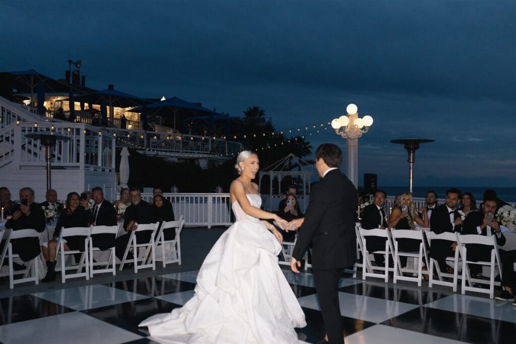 Laguna Beach wedding reception in Southern California