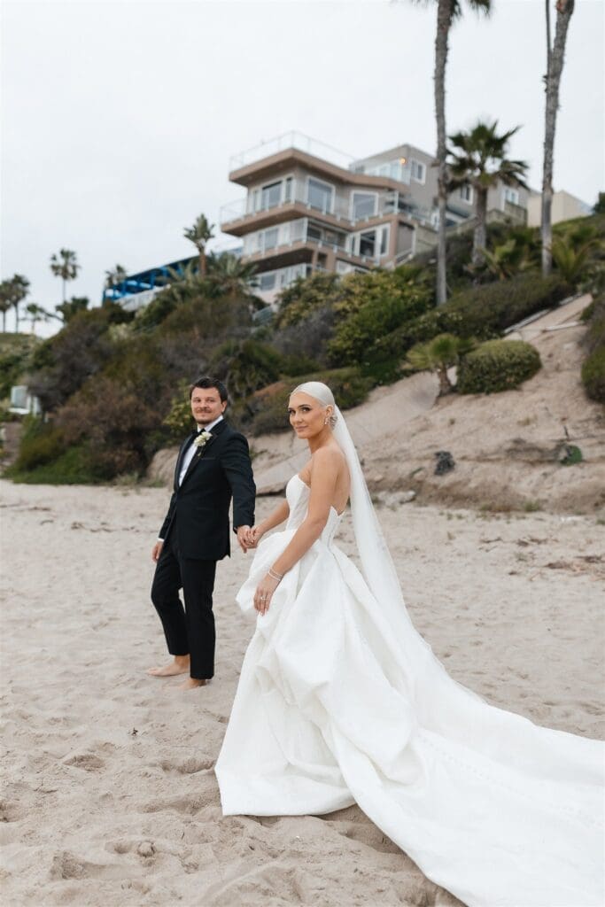 Laguna Beach bride and groom photos in Southern California